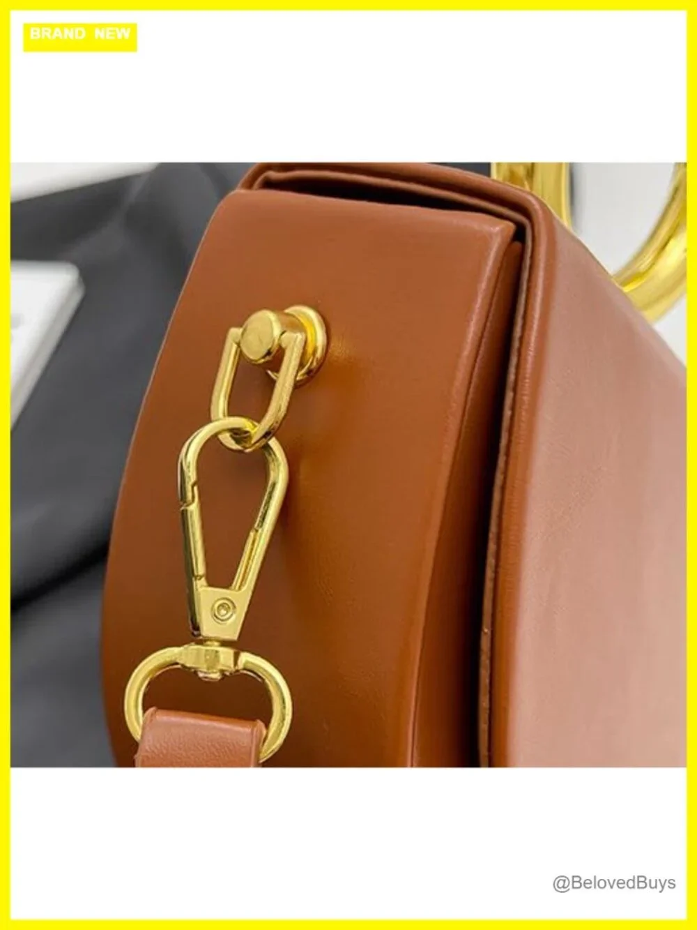 Semi-circular Saddle Purse PU Leather Tote Shoulder Bag Crossbody Handbag